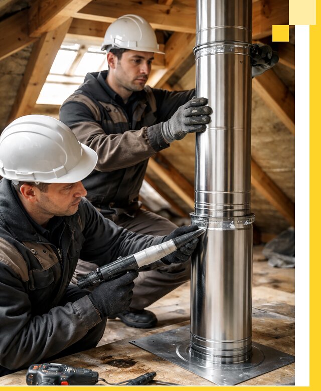 Монтаж дымоходов для каминов в Сосновом Боре с гарантией качества