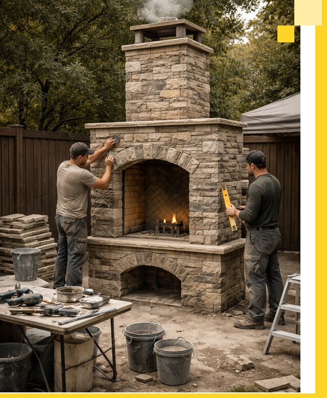 Проектирование и установка уличных каминов в Сосновом Боре