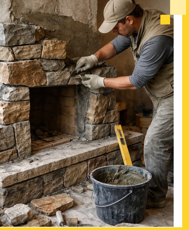 Изготовление и установка каменных каминов под ключ в Сосновом Боре