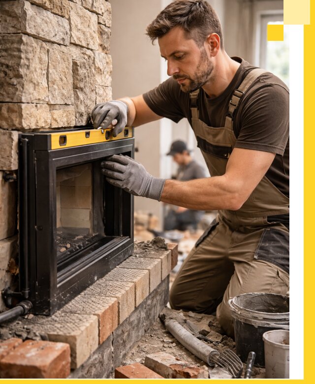 Дровяные камины под ключ в Сосновом Боре: монтаж, обустройство