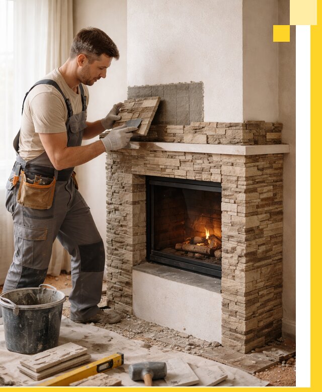 Изготовление и монтаж каминов для дома под ключ в Сосновом Боре