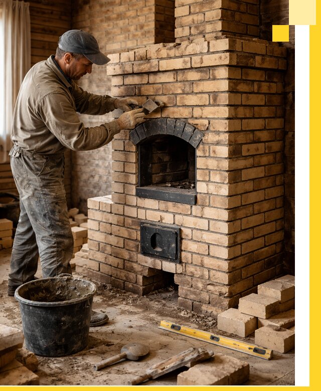Кирпичные печи под ключ в Сосновом Боре: проектирование и кладка