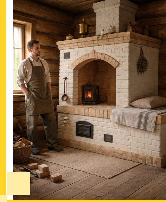 Русские печи с лежанкой под ключ в Сосновом Боре от 152370 р. ЭриданСнб