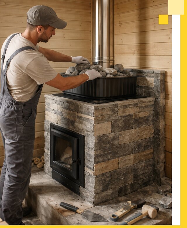 Печи для парной в Сосновом Боре, производство, монтаж и обслуживание