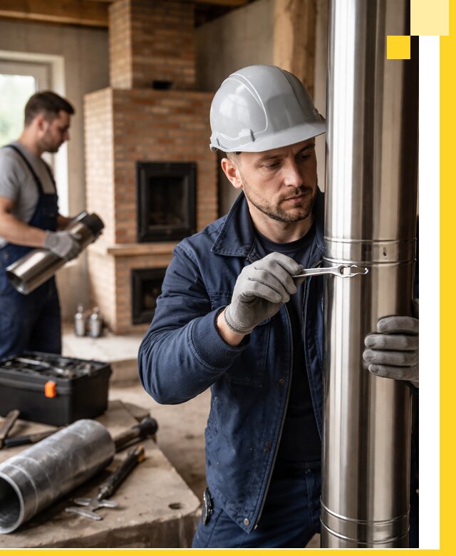 Профессиональный монтаж дымоходов для печей в Сосновом Боре