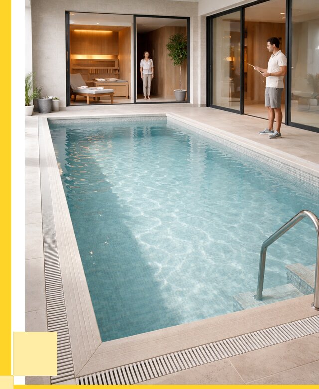 Отделка бассейна пленкой ПВХ в Сосновом Боре от 3555 р. - ЭриданСнб