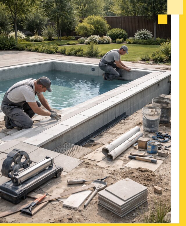 Строительство открытых бассейнов под ключ в Сосновом Боре профессионально