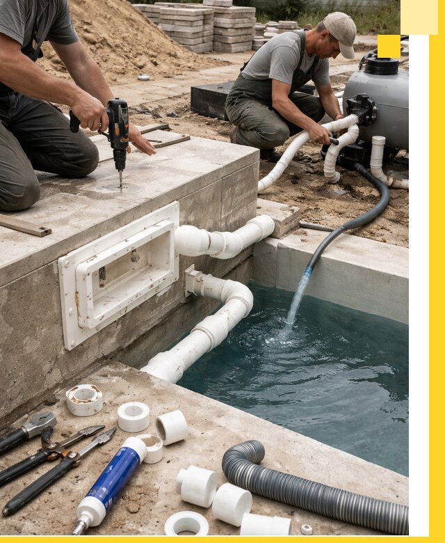 Строительство скиммерных бассейнов под ключ в Сосновом Боре