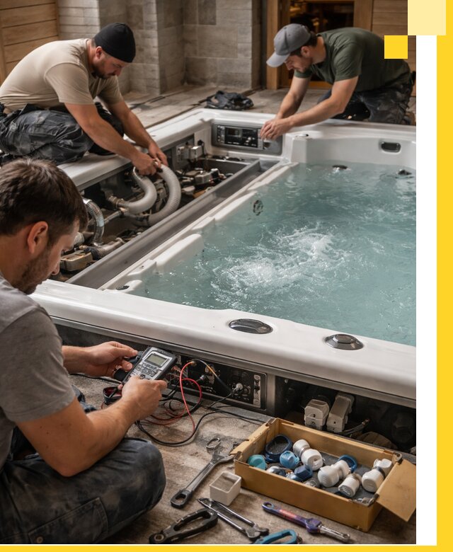 Гидромассажные бассейны под ключ в Сосновом Боре, дизайн и монтаж