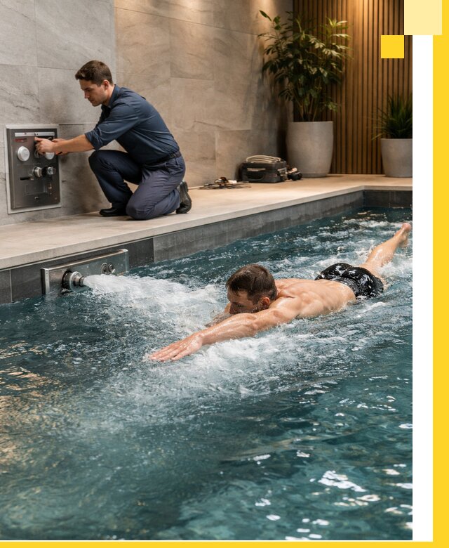 Проектирование и монтаж бассейнов с противотоком в Сосновом Боре