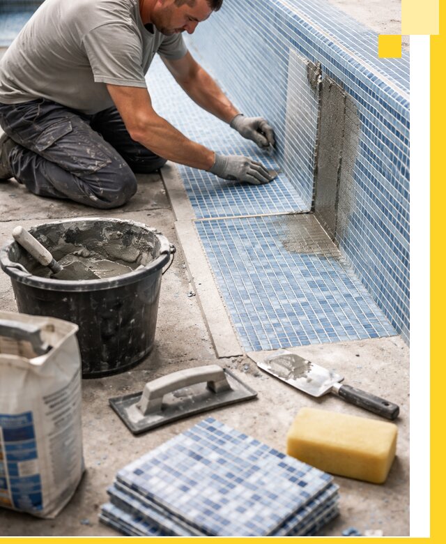 Укладка и ремонт мозаики для бассейнов под ключ в Сосновом Боре