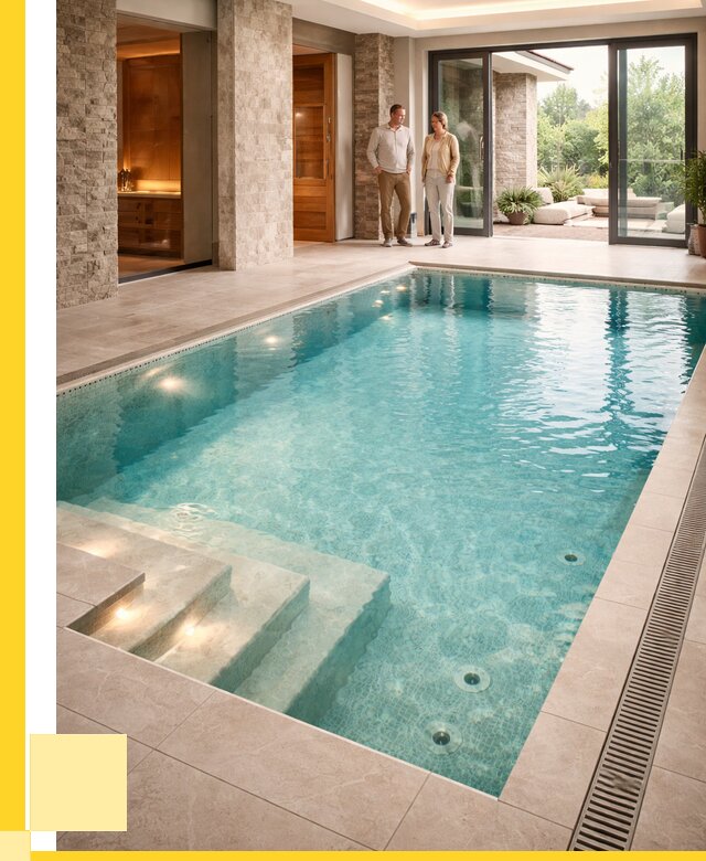 Бассейн во дворе в Сосновом Боре: проект, отделка от 1218960 р. | ЭриданСнб