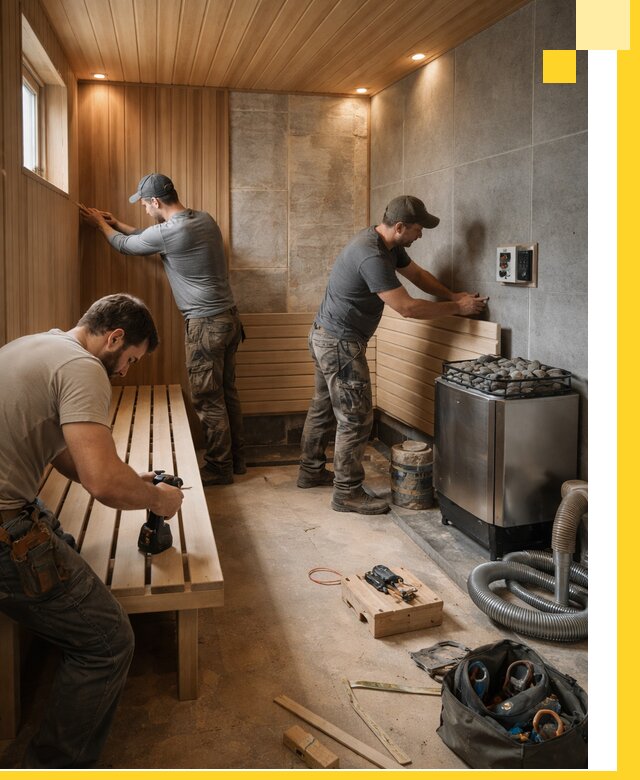 Сауны под ключ в Сосновом Боре, проектирование, строительство, отделка
