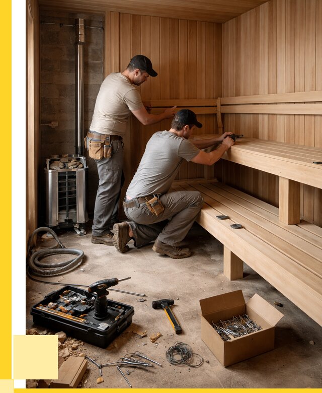 Монтаж саун под ключ в Сосновом Боре от 121896 р. | ЭриданСнб