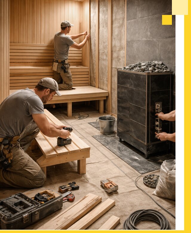 Дизайн и строительство интерьерных саун под ключ в Сосновом Боре