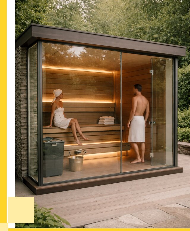 Сауна стеклянная и двери для сауны в Сосновом Боре от 253950 р. | ЭриданСнб