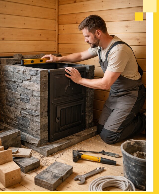 Производство и установка печей для саун под ключ в Сосновом Боре