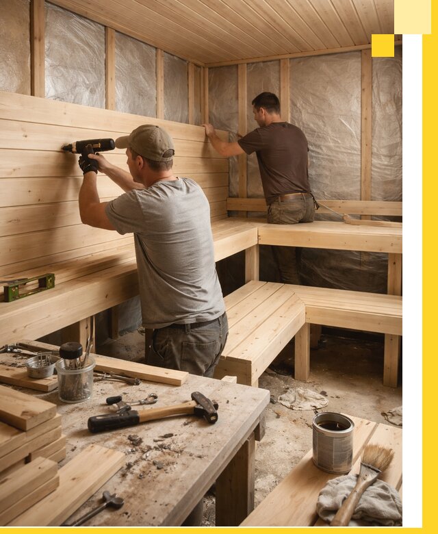 Профессиональная отделка бань и саун под ключ в Сосновом Боре