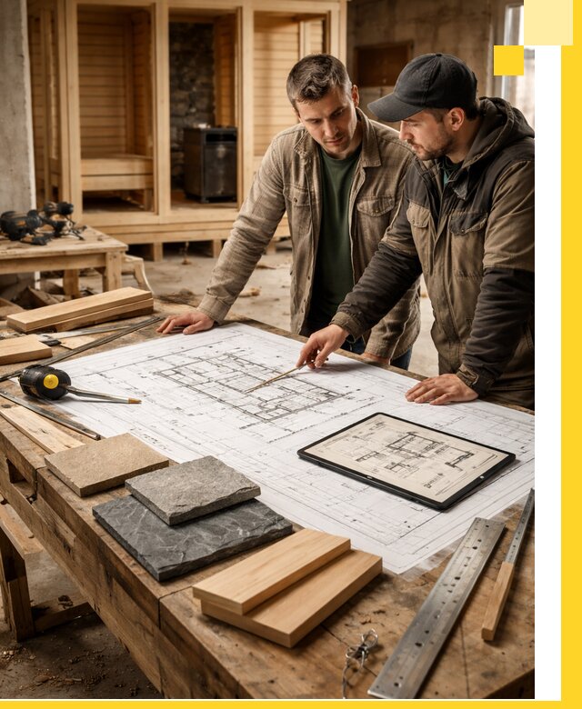 Проекты бань под ключ и планы строительства в Сосновом Боре