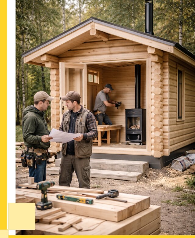 Монтаж бань под ключ в Сосновом Боре — от 203160 р. | ЭриданСнб