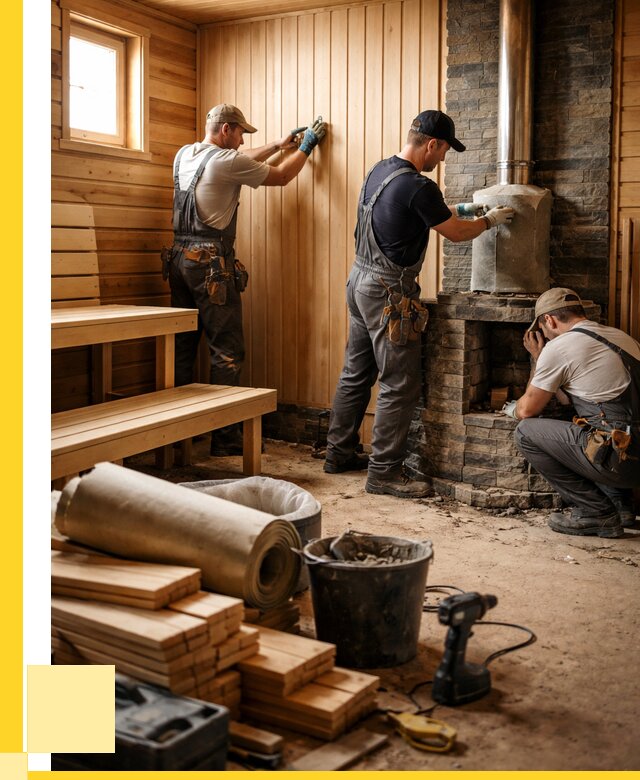 Ремонт бань под ключ в Сосновом Боре от 45711 р. | ЭриданСнб