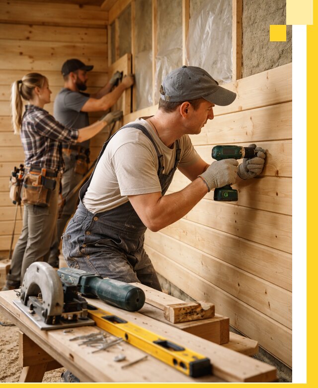 Обшивка бань под ключ в Сосновом Боре: отделка стен и потолков