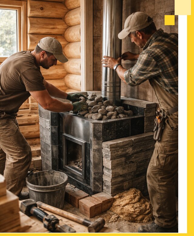 Строительство и отделка русских бань под ключ в Сосновом Боре