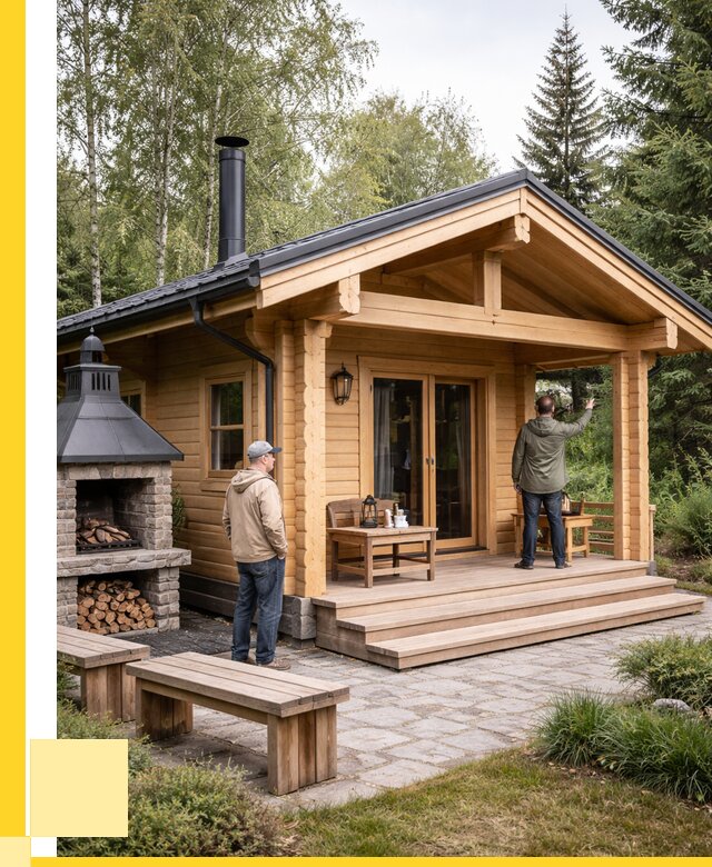 Деревянные бани под ключ в Сосновом Боре от 457110 р. | ЭриданСнб