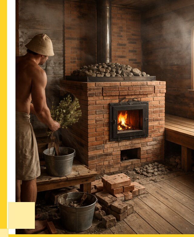 Кирпичные банные печи в Сосновом Боре от 91422 р. | ЭриданСнб