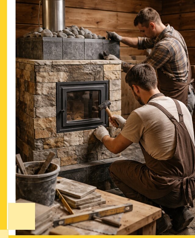 Облицовка банной печи в Сосновом Боре от 15237 р. | ЭриданСнб