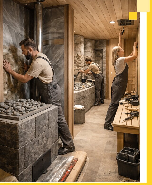 Строительство бань и SPA процедур в Сосновом Боре под ключ и отделкой