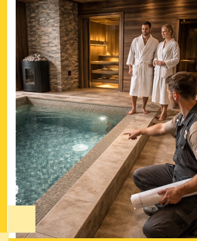 Проект бани с бассейном под ключ в Сосновом Боре от 66027 р. | ЭриданСнб