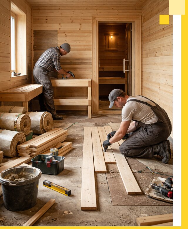 Индивидуальный проект бани с комнатой отдыха под ключ в Сосновом Боре