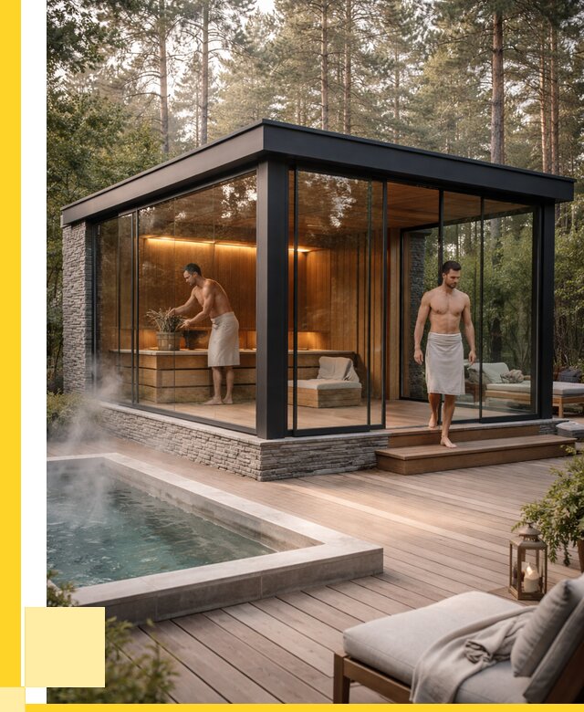 Стеклянные бани и двери в Сосновом Боре от 457110 р. | ЭриданСнб