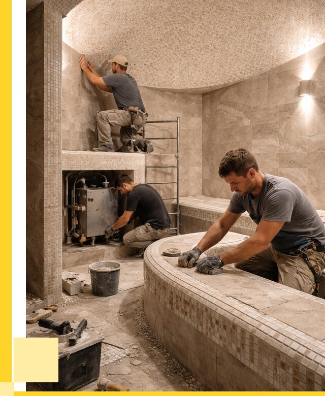 Монтаж хамамов под ключ в Сосновом Боре от 253950 р. ЭриданСнб