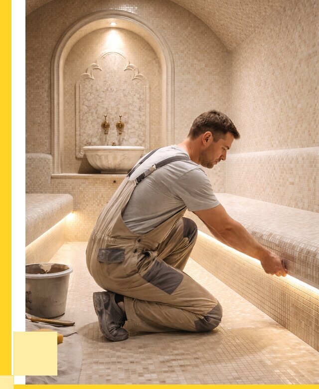 Отделка хамамов под ключ в Сосновом Боре от 5587 р. | ЭриданСнб