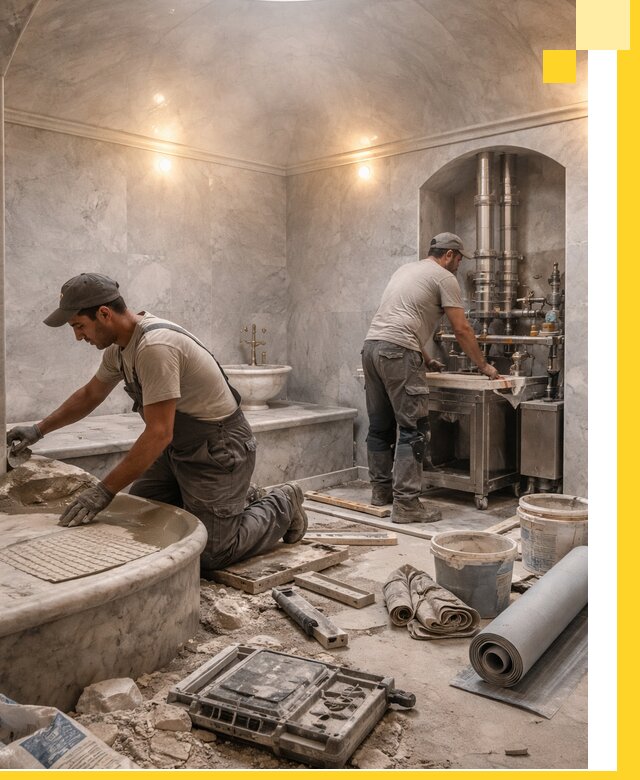 Строительство турецких бань хаммам под ключ в Сосновом Боре