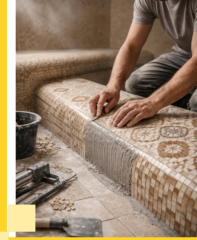 Плитка для хамама под ключ в Сосновом Боре от 3555 р. | ЭриданСнб